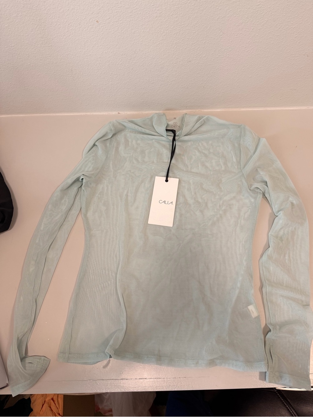 CALIA by Carrie Underwood Mint Sheer Hooded Top